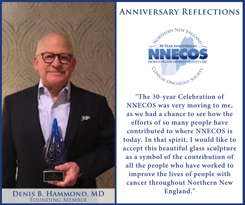 Dr. Hammond’s NNECOS Anniversary Reflections